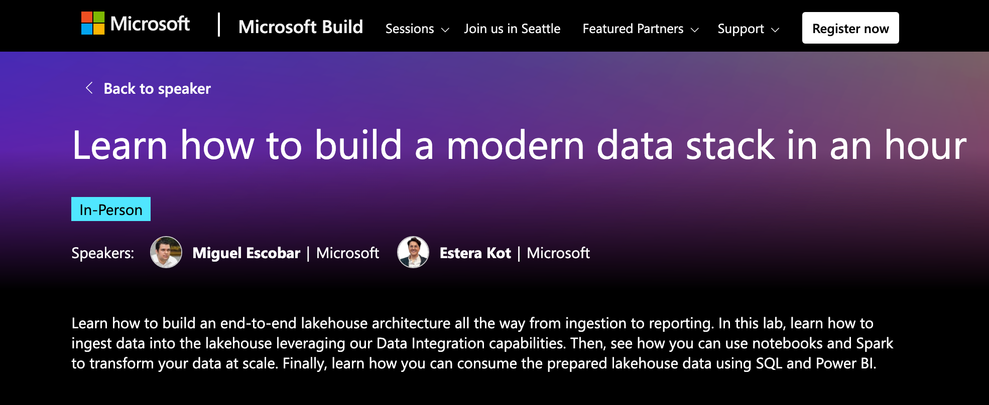 I’m speaking at Microsoft Build